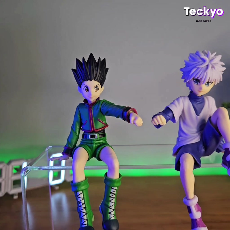 Action Figure do Gon e Killua 13cm Hunter X Hunter PVC Colecionável HxH