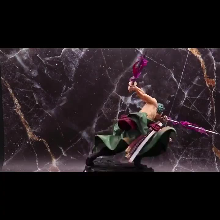 Figura de Ação Roronoa Zoro - Action Figure Zoro Anime Boneco One Piece Coleção Colecionavel