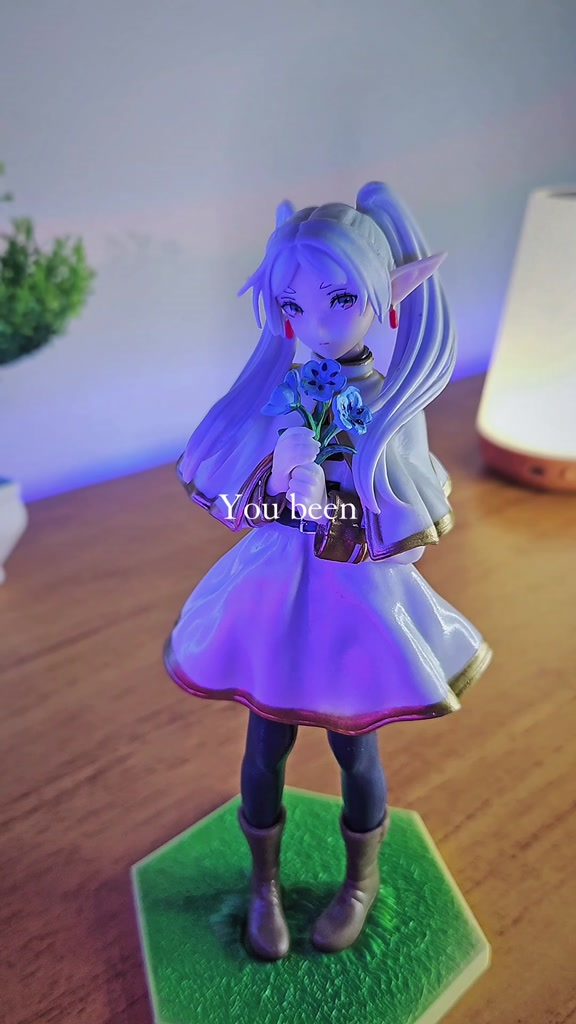 Boneca da Frieren Action Figure Anime Sousou no Frieren Colecionavel Brinquedo de PVC Ideal Presente