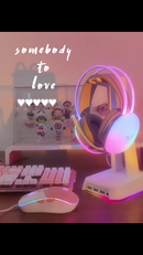 Headset Gamer Fone de ouvido Gamer iluminação LED RGB Branco Para PC Notebook Computador PS4 X-ONE