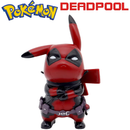 Pokemon Pikachu Deadpool 12cm Action Figure, Marvel, Decoração, Boneco, Brinquedo, Presente, Anime