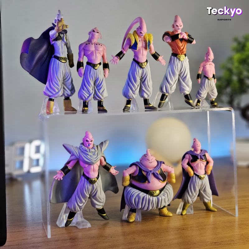 Boneco Majin Boo Bu Dragon Ball Miniatura Todas as Transformações do Buu Anime