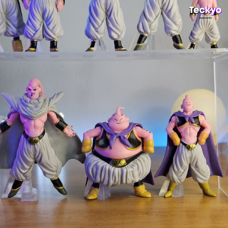 Boneco Majin Boo Bu Dragon Ball Miniatura Todas as Transformações do Buu Anime