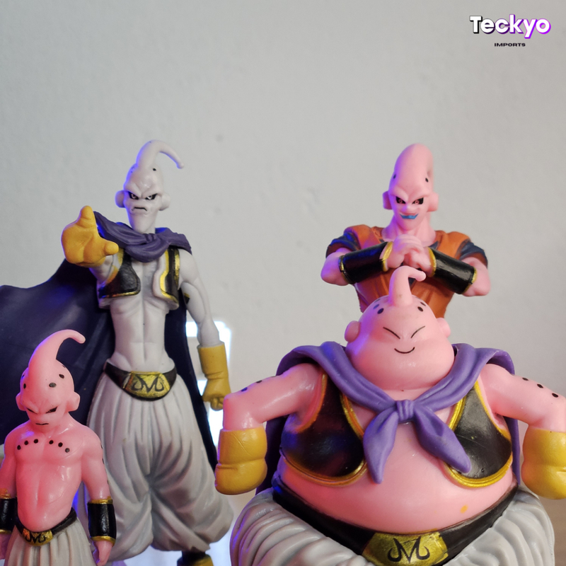 Boneco Majin Boo Bu Dragon Ball Miniatura Todas as Transformações do Buu Anime