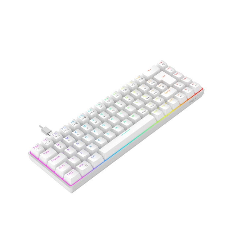 Teclado Mecânico Gamer Hyrax, 65%, Thunder Pro, Switch Huano, RGB - ABNT2