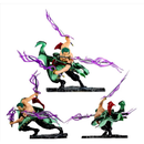 Figura de Ação Roronoa Zoro - Action Figure Zoro Anime Boneco One Piece Coleção Colecionavel