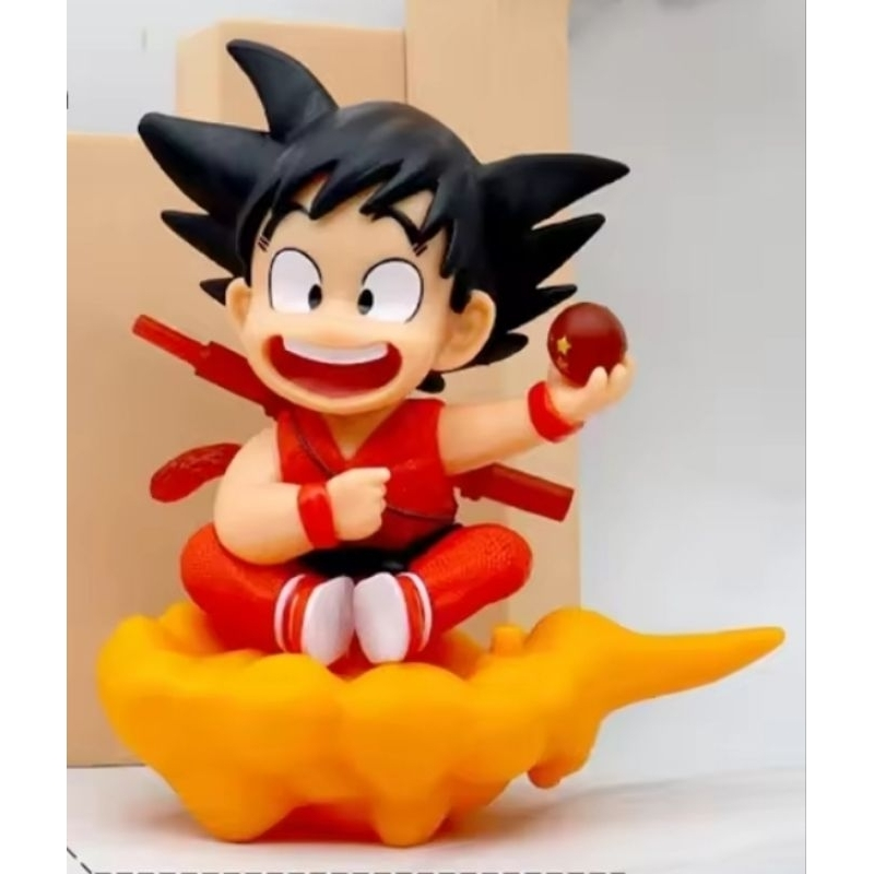 Anime Dragon Ball Action Figures Bonecos Colecionáveis Goku na nuvem com 9 e 12 cm - Goku dormindo 10cm - Shenlong 10cm