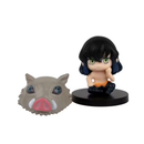conjunto q versão demon slayer sentado fantasma boneca tanjiro inosuke zenizu figura de ação modelo brinquedos boneca