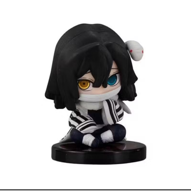 conjunto q versão demon slayer sentado fantasma boneca tanjiro inosuke zenizu figura de ação modelo brinquedos boneca