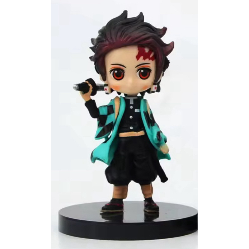 conjunto q versão demon slayer sentado fantasma boneca tanjiro inosuke zenizu figura de ação modelo brinquedos boneca