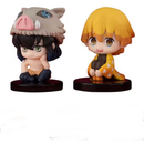 conjunto q versão demon slayer sentado fantasma boneca tanjiro inosuke zenizu figura de ação modelo brinquedos boneca