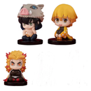 conjunto q versão demon slayer sentado fantasma boneca tanjiro inosuke zenizu figura de ação modelo brinquedos boneca