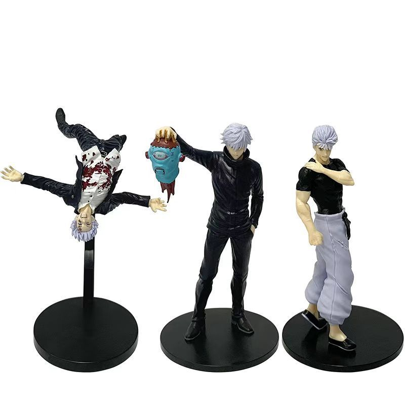 Anime Jujutsu Kaisen Despertar Satoru Gojo Geto Suguru Itadori Yuji Figura De Ação Macarrão Rolha Decorações PVC Modelo