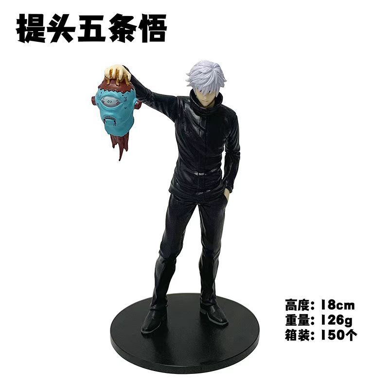 Anime Jujutsu Kaisen Despertar Satoru Gojo Geto Suguru Itadori Yuji Figura De Ação Macarrão Rolha Decorações PVC Modelo
