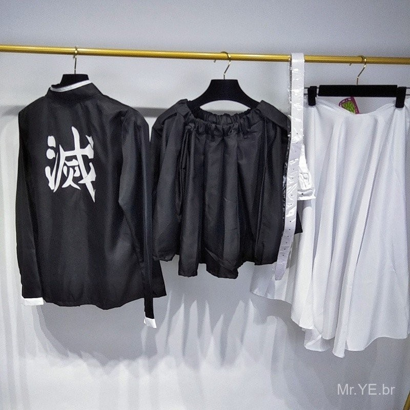 Sr.ye Caçador De Demônios Anime Cosplay Traje Kimetsu no Yaiba Kanao Tsuyuri Kanawo De Kimono Feminino Halloween