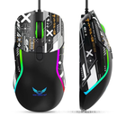 Mouse Gamer com Fio RGB Estilo Cyberpunk 16000 DPI 7 Botõe