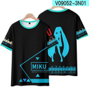 Hatsune Miku Anime Camiseta De Manga Curta Shorts Terno Vocaloid Roupas Masculinas E Femininas