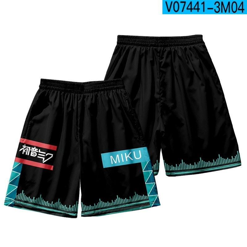 Hatsune Miku Anime Camiseta De Manga Curta Shorts Terno Vocaloid Roupas Masculinas E Femininas