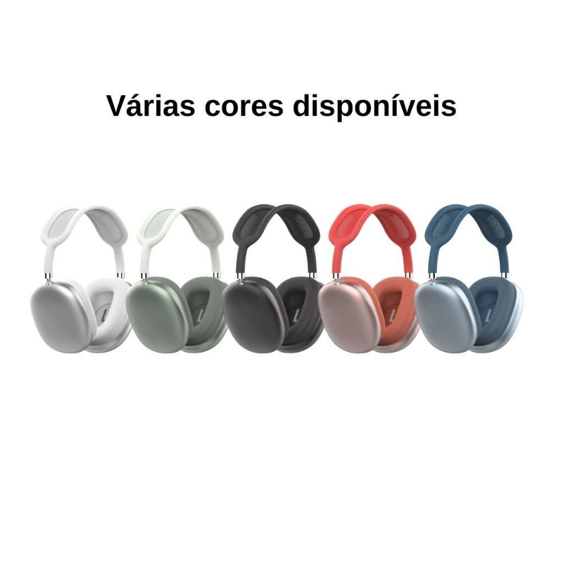 Fone de ouvido Bluetooth Sem Fio Headphone Bluetooth Recarregável P9 Air Top Casual Esportivo