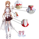 Anime Yuuki Asuna Traje SAO Cosplay Vestido Uniforme Completo Terno Lolita Espada Arte On-Line